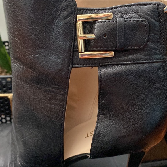 Ninewest black leather booties - Picture 4 of 6